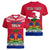 Haiti Independence Day Women V Neck T Shirt Libete Egalite Fratenite Ayiti 1804 With Polynesian Pattern - Wonder Print Shop