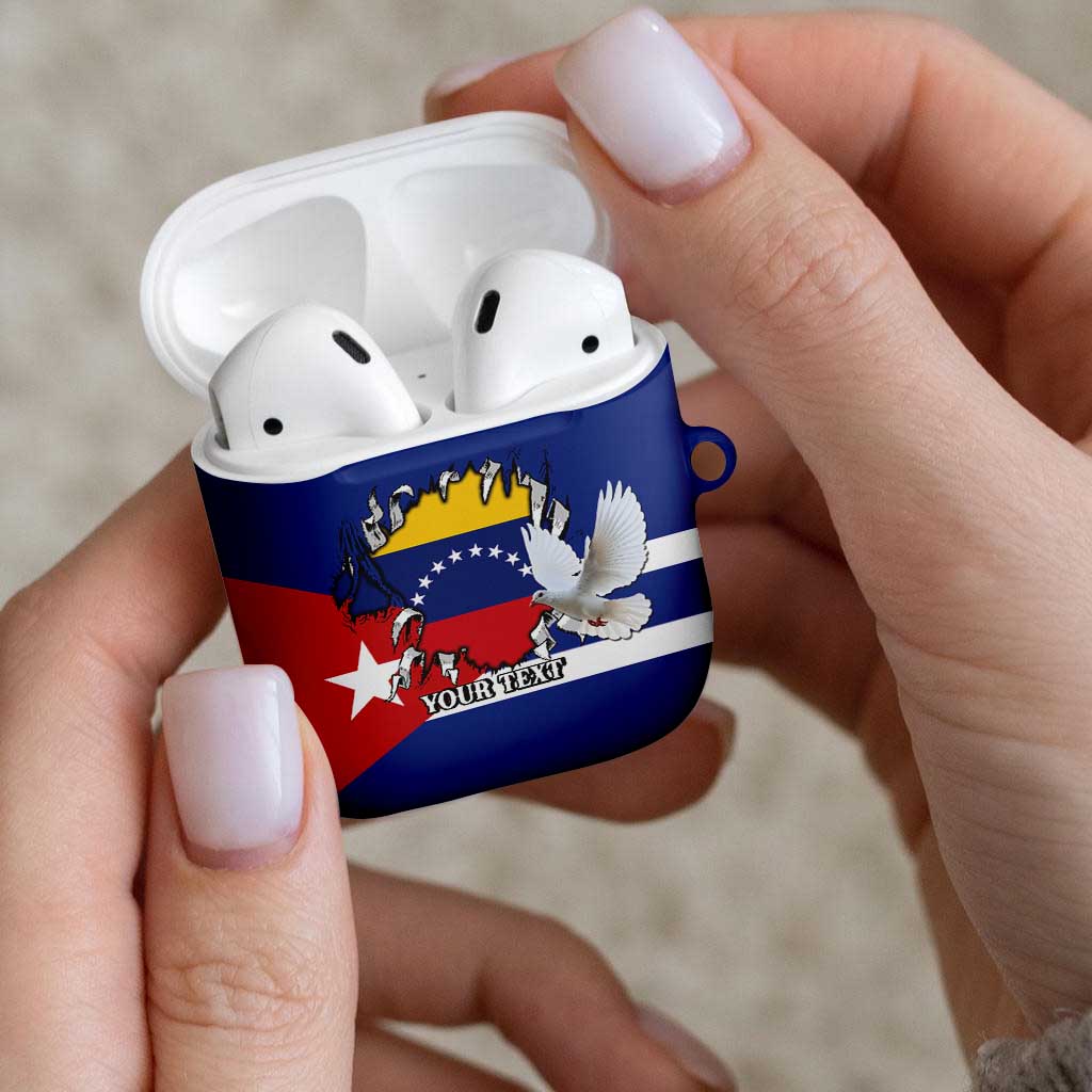 Personalized Cuba Venezuela AirPods Case Fuerza Y Esperanza - Wonder Print Shop