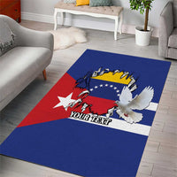Personalized Cuba Venezuela Area Rug Fuerza Y Esperanza - Wonder Print Shop