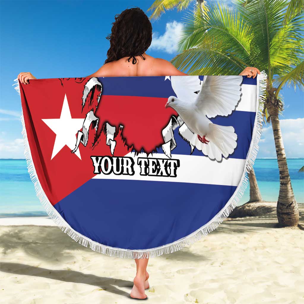 Personalized Cuba Venezuela Beach Blanket Fuerza Y Esperanza - Wonder Print Shop