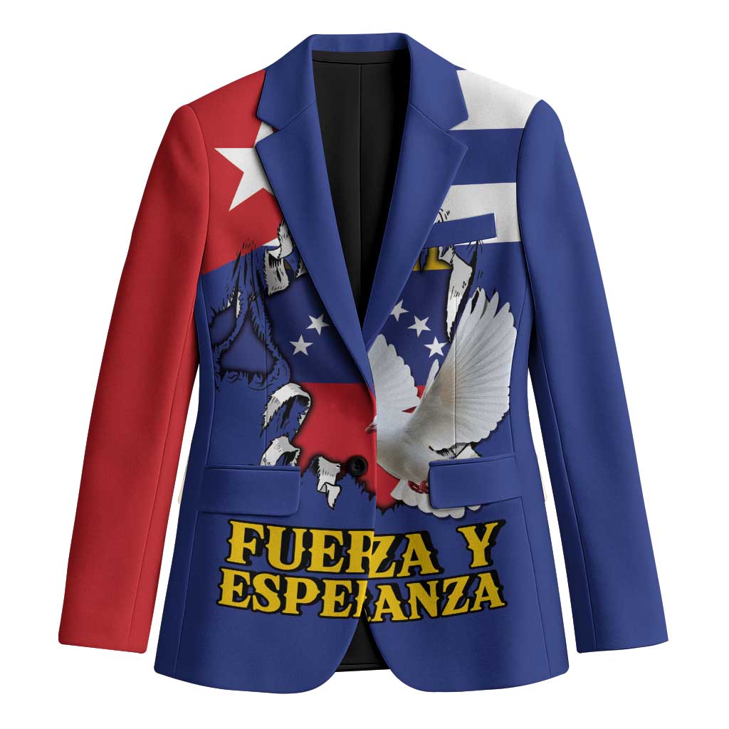 Personalized Cuba Venezuela Blazer Fuerza Y Esperanza - Wonder Print Shop