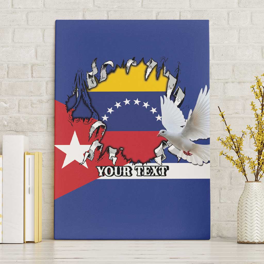 Personalized Cuba Venezuela Canvas Wall Art Fuerza Y Esperanza - Wonder Print Shop