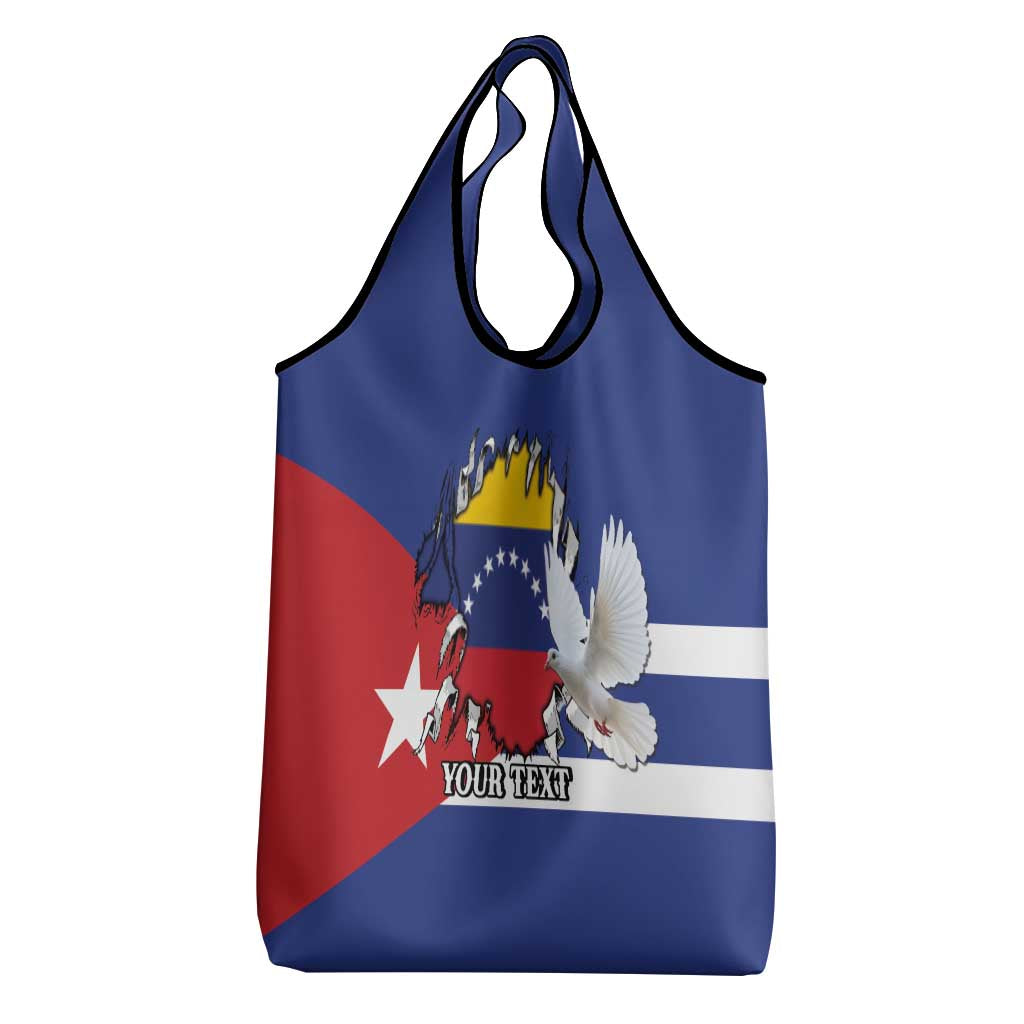 Personalized Cuba Venezuela Grocery Bag Fuerza Y Esperanza - Wonder Print Shop