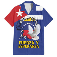 Personalized Cuba Venezuela Hawaiian Shirt Fuerza Y Esperanza - Wonder Print Shop