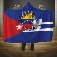Personalized Cuba Venezuela Hooded Blanket Fuerza Y Esperanza - Wonder Print Shop