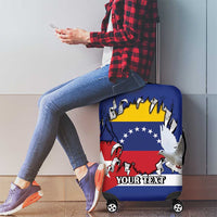 Personalized Cuba Venezuela Luggage Cover Fuerza Y Esperanza - Wonder Print Shop