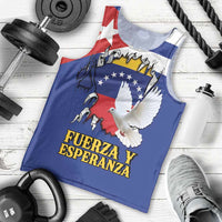 Personalized Cuba Venezuela Men Tank Top Fuerza Y Esperanza - Wonder Print Shop