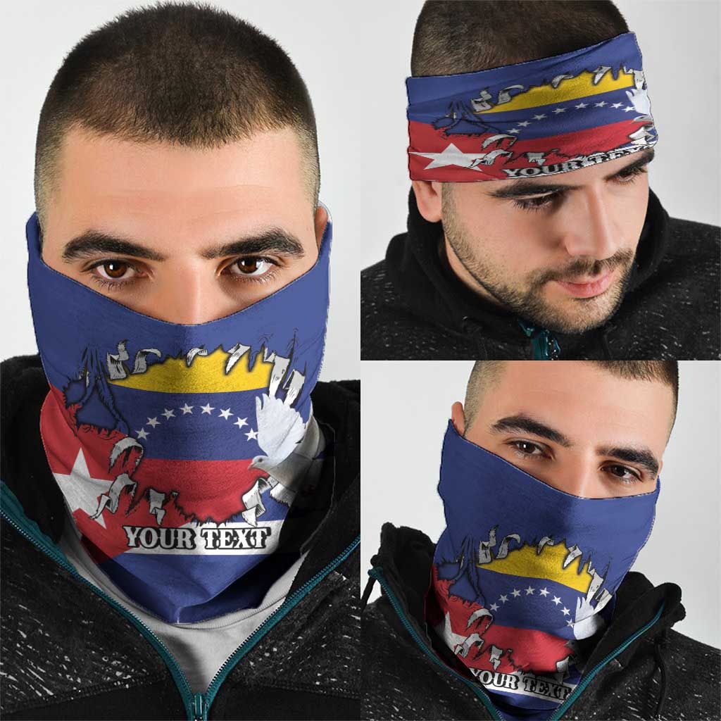 Personalized Cuba Venezuela Neck Gaiter Fuerza Y Esperanza - Wonder Print Shop