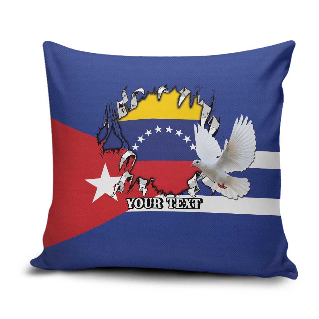 Personalized Cuba Venezuela Pillow Cover Fuerza Y Esperanza - Wonder Print Shop