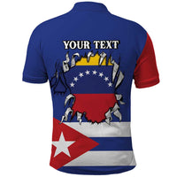 Personalized Cuba Venezuela Polo Shirt Fuerza Y Esperanza - Wonder Print Shop