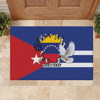 Personalized Cuba Venezuela Rubber Doormat Fuerza Y Esperanza - Wonder Print Shop
