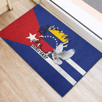Personalized Cuba Venezuela Rubber Doormat Fuerza Y Esperanza - Wonder Print Shop
