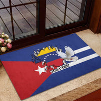 Personalized Cuba Venezuela Rubber Doormat Fuerza Y Esperanza - Wonder Print Shop