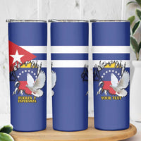 Personalized Cuba Venezuela Skinny Tumbler Fuerza Y Esperanza - Wonder Print Shop