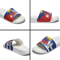 Personalized Cuba Venezuela Slide Sandals Fuerza Y Esperanza - Wonder Print Shop