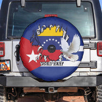 Personalized Cuba Venezuela Spare Tire Cover Fuerza Y Esperanza - Wonder Print Shop