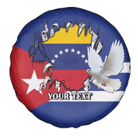 Personalized Cuba Venezuela Spare Tire Cover Fuerza Y Esperanza - Wonder Print Shop