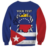 Personalized Cuba Venezuela Sweatshirt Fuerza Y Esperanza - Wonder Print Shop