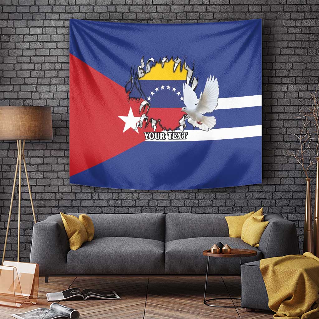 Personalized Cuba Venezuela Tapestry Fuerza Y Esperanza - Wonder Print Shop