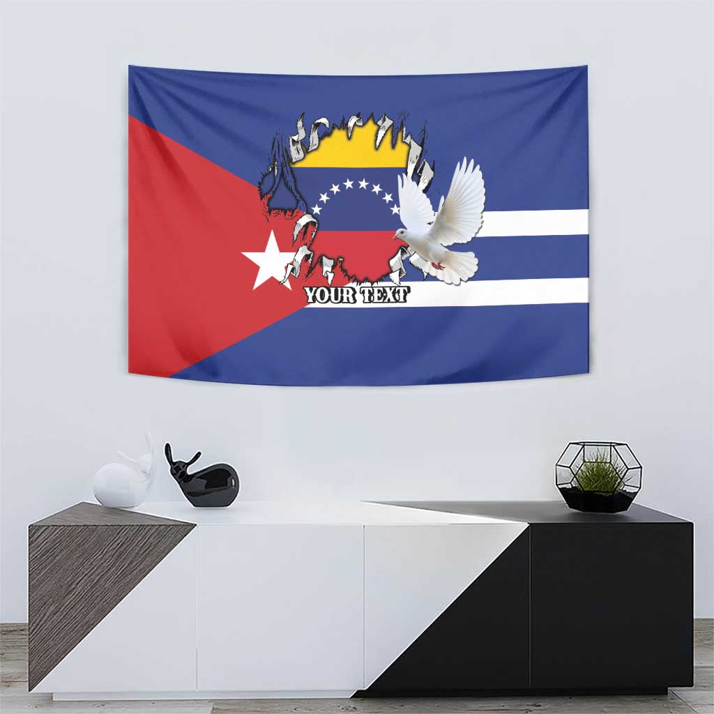 Personalized Cuba Venezuela Tapestry Fuerza Y Esperanza - Wonder Print Shop