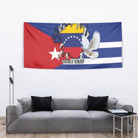 Personalized Cuba Venezuela Tapestry Fuerza Y Esperanza - Wonder Print Shop