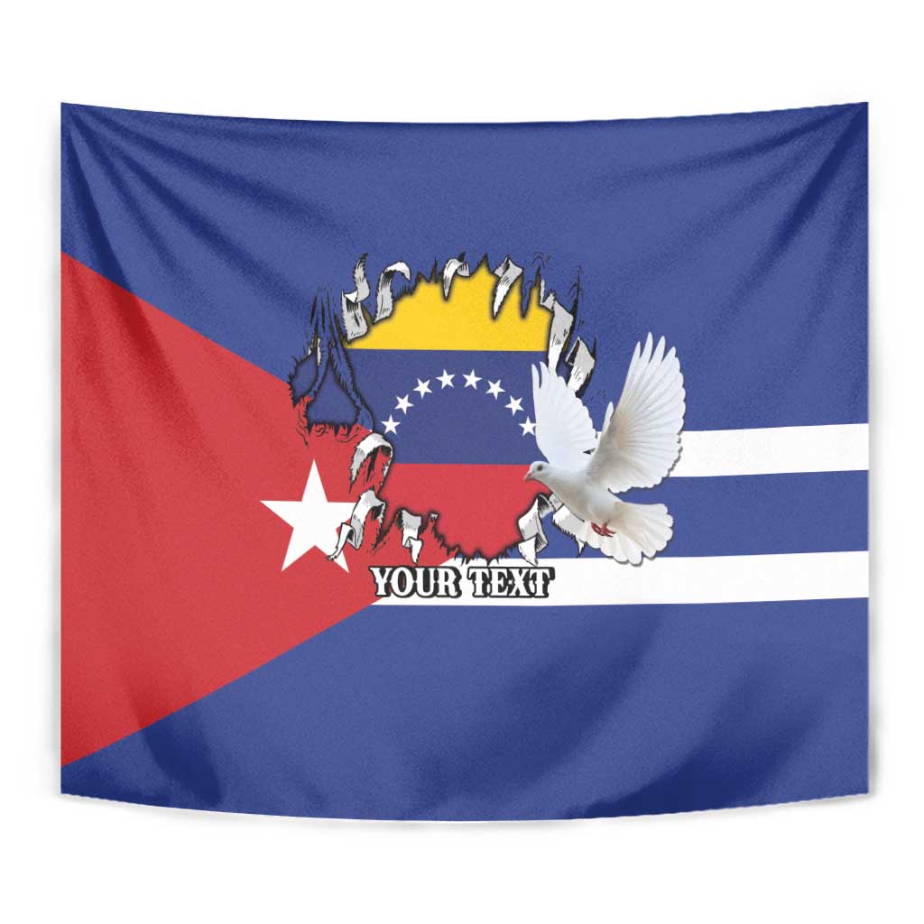 Personalized Cuba Venezuela Tapestry Fuerza Y Esperanza - Wonder Print Shop