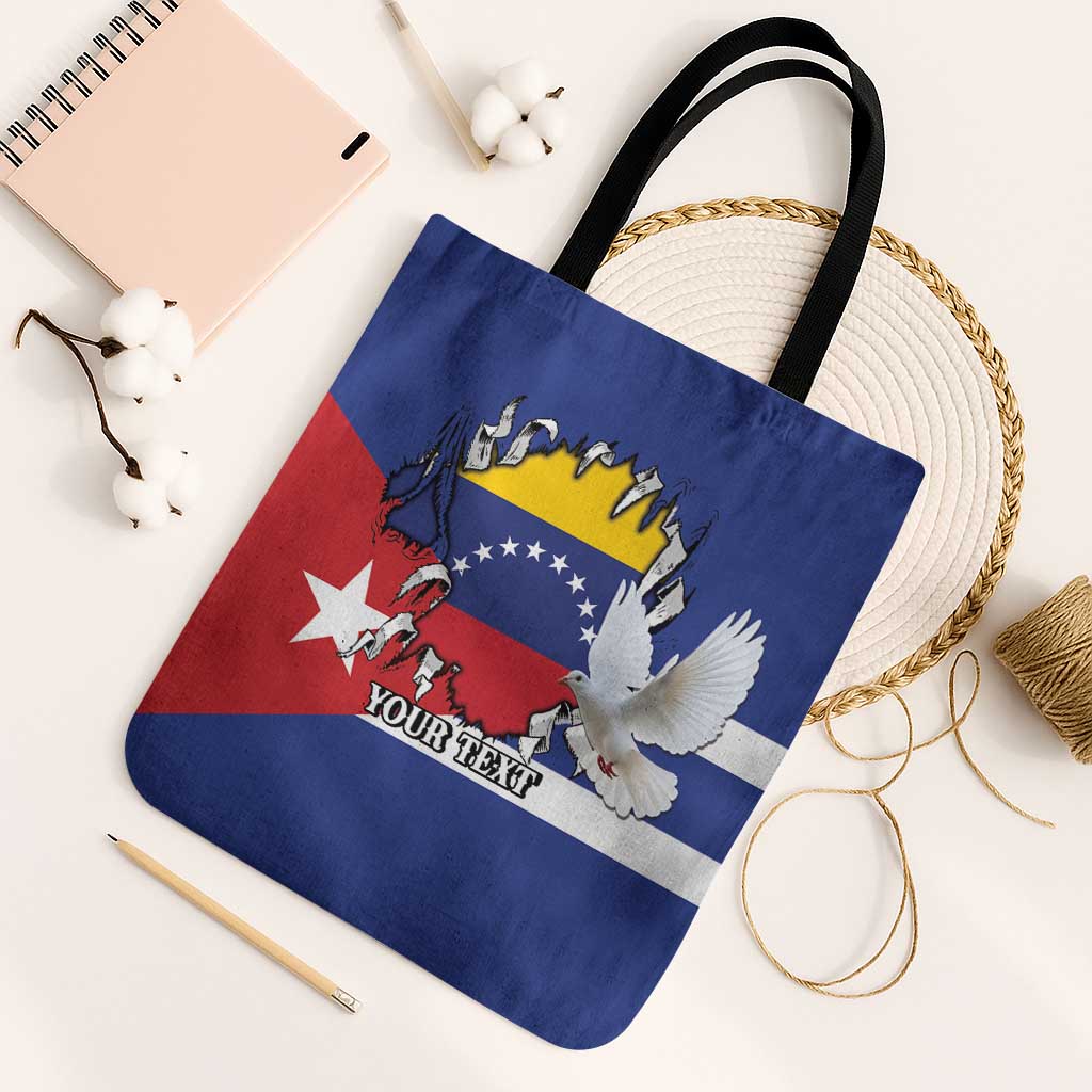 Personalized Cuba Venezuela Tote Bag Fuerza Y Esperanza - Wonder Print Shop
