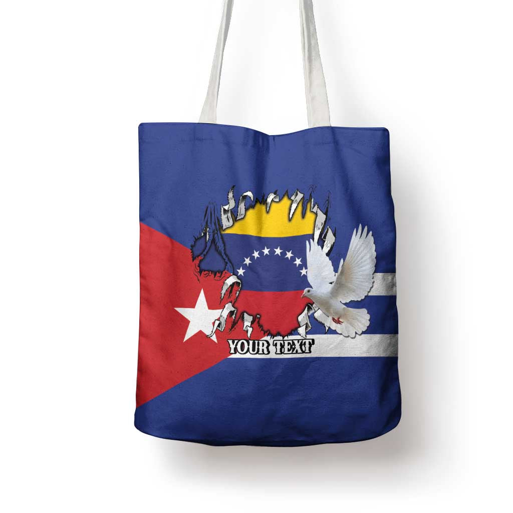 Personalized Cuba Venezuela Tote Bag Fuerza Y Esperanza - Wonder Print Shop