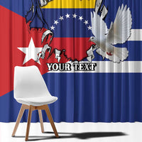 Personalized Cuba Venezuela Window Curtain Fuerza Y Esperanza - Wonder Print Shop