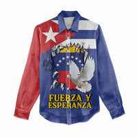 Personalized Cuba Venezuela Women Casual Shirt Fuerza Y Esperanza - Wonder Print Shop