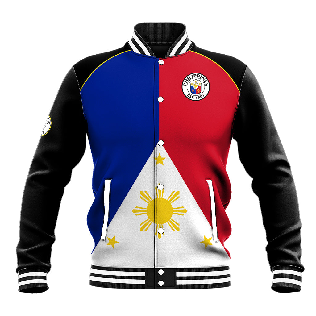 Philippines Concept Home Football Baseball Jacket Pilipinas Flag Black Style 2023 LT9 - Wonder Print Shop