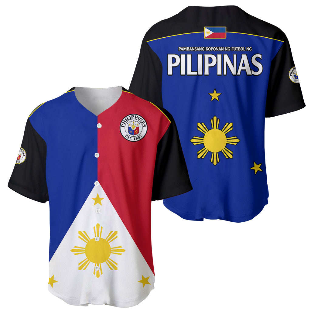 Philippines Concept Home Football Baseball Jersey Pilipinas Flag Black Style 2023 LT9 - Wonder Print Shop