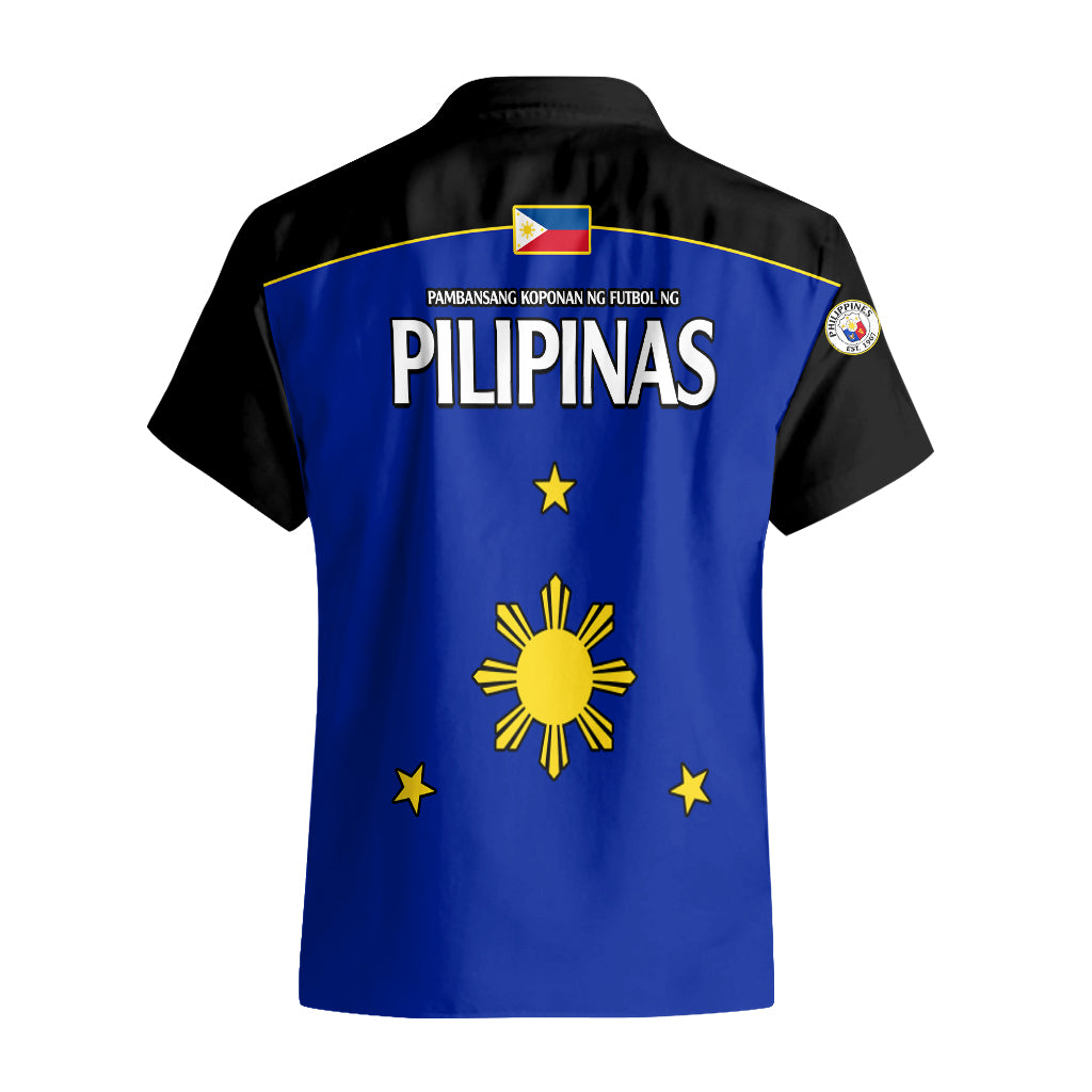 Philippines Concept Home Football Hawaiian Shirt Pilipinas Flag Black Style 2023 - Wonder Print Shop