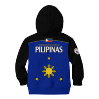 Philippines Concept Home Football Kid Hoodie Pilipinas Flag Black Style 2023 - Wonder Print Shop