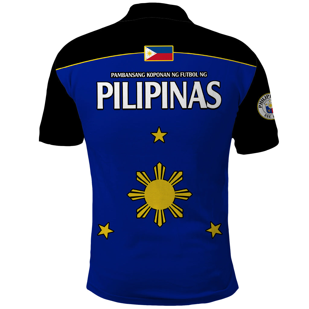 Philippines Concept Home Football Polo Shirt Pilipinas Flag Black Style 2023 - Wonder Print Shop
