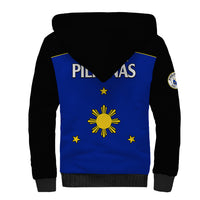 Philippines Concept Home Football Sherpa Hoodie Pilipinas Flag Black Style 2023 - Wonder Print Shop