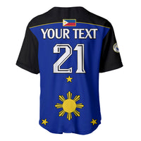 (Custom Text And Number) Philippines Concept Home Football Baseball Jersey Pilipinas Flag Black Style 2023 LT9 - Wonder Print Shop