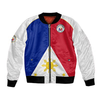 Philippines Concept Home Football Bomber Jacket Pilipinas Flag White Style 2023 LT9 - Wonder Print Shop
