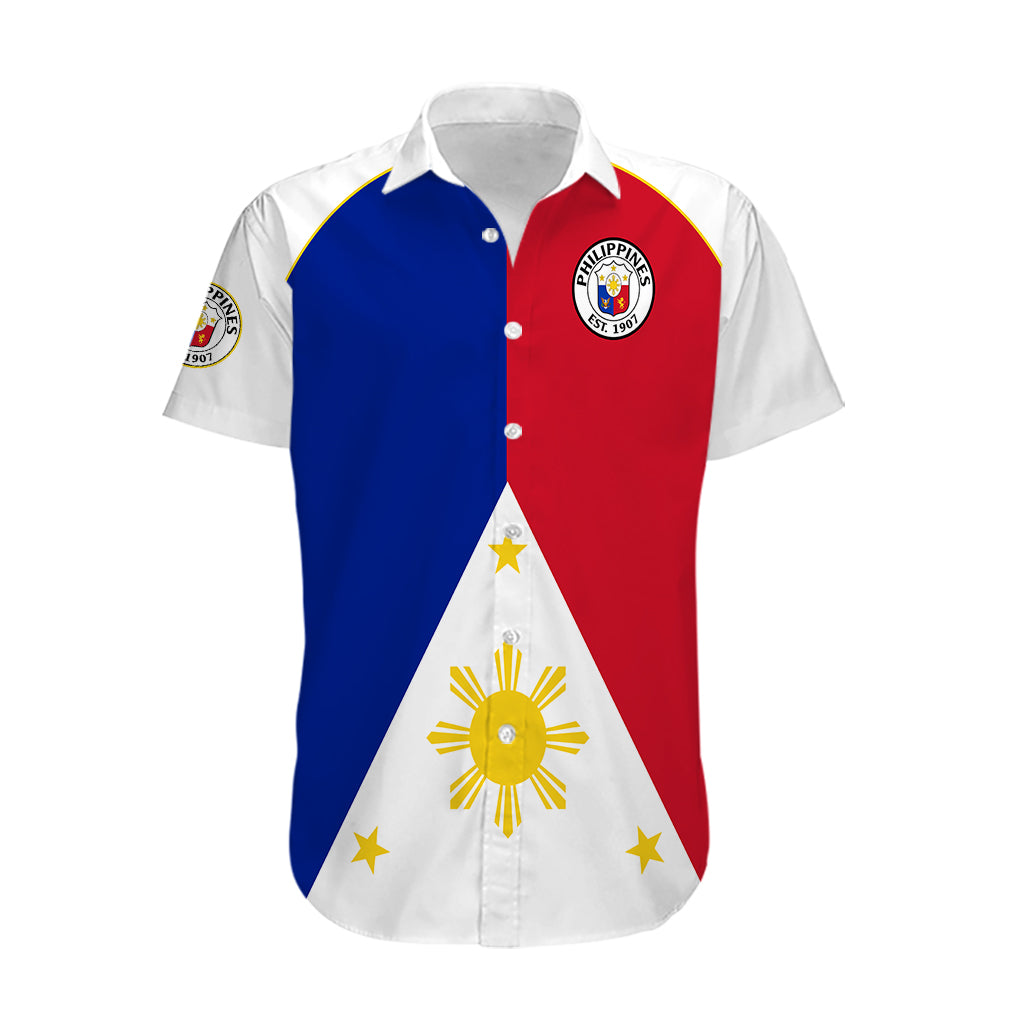 Philippines Concept Home Football Hawaiian Shirt Pilipinas Flag White Style 2023 - Wonder Print Shop