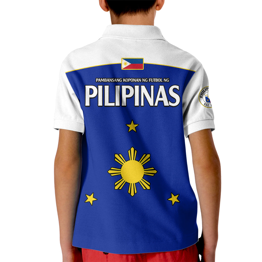 Philippines Concept Home Football Polo Shirt for Kid Pilipinas Flag White Style 2023 - Wonder Print Shop