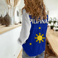 Philippines Concept Home Football Women Casual Shirt Pilipinas Flag White Style 2023 - Wonder Print Shop