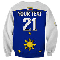 (Custom Text And Number) Philippines Concept Home Football Sweatshirt Pilipinas Flag White Style 2023 - Wonder Print Shop