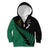 Australia Wallabies and Aotearoa Rugby Kid Hoodie Kangaroo Black Fern Maori Green Vibe - Wonder Print Shop