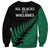 Australia Wallabies and Aotearoa Rugby Sweatshirt Kangaroo Black Fern Maori Green Vibe - Wonder Print Shop