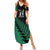 Custom Australia Wallabies and Aotearoa Rugby Summer Maxi Dress Kangaroo Black Fern Maori Green Vibe - Wonder Print Shop