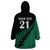 Custom Australia Wallabies and Aotearoa Rugby Wearable Blanket Hoodie Kangaroo Black Fern Maori Green Vibe - Wonder Print Shop