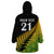 Custom Australia Wallabies and Aotearoa Rugby Wearable Blanket Hoodie Kangaroo Black Fern Maori Gradient Vibe - Wonder Print Shop