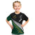 South Africa and Aotearoa Rugby Kid T Shirt Springboks Black Fern Maori Vibe - Wonder Print Shop