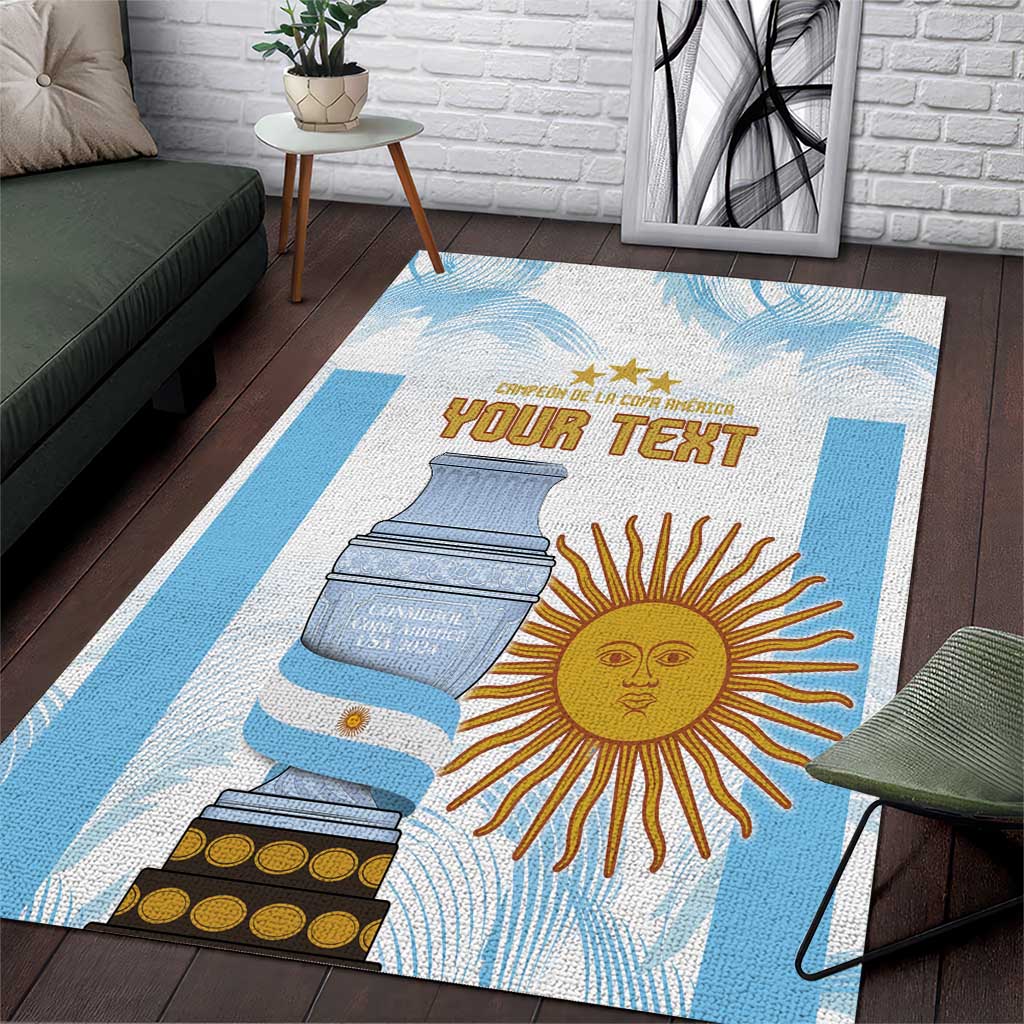 Argentina Champions Football Custom Area Rug Campeon de America LT9 - Wonder Print Shop