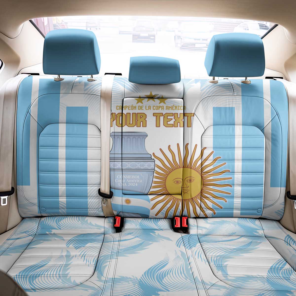 Argentina Champions Football Custom Back Car Seat Cover Campeon de America LT9 - Wonder Print Shop